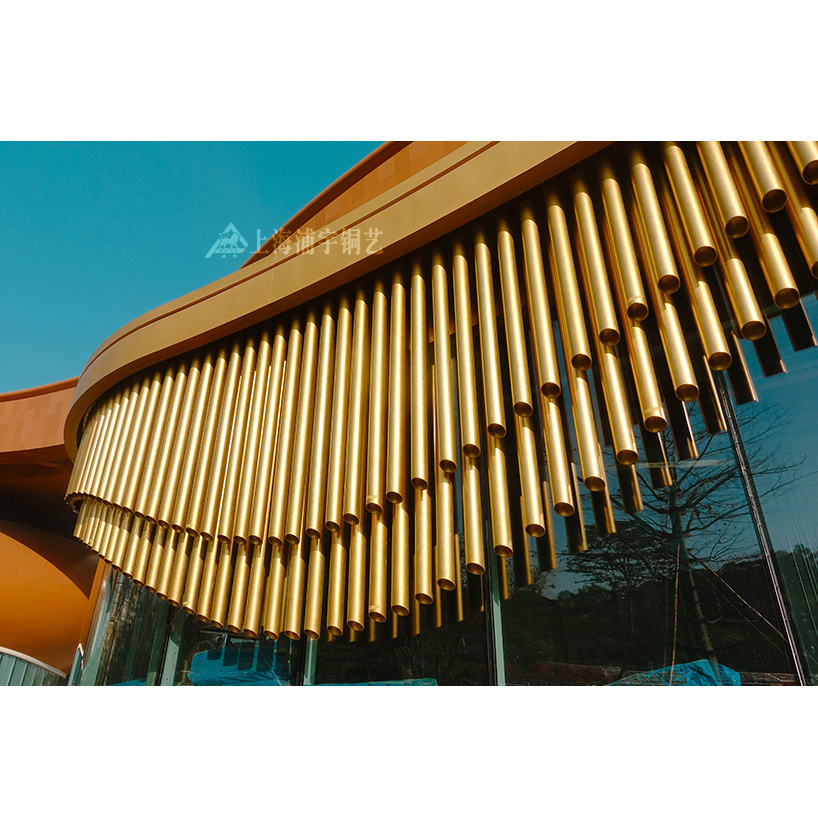 深圳龙岗艺术中心--铜装饰